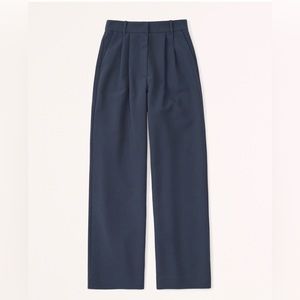 Navy A&F Sloane Trousers